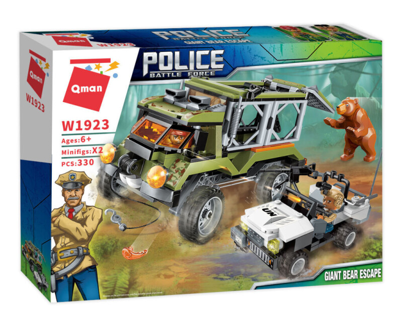 Qman Police Battle Force Útěk medvěda obrovského